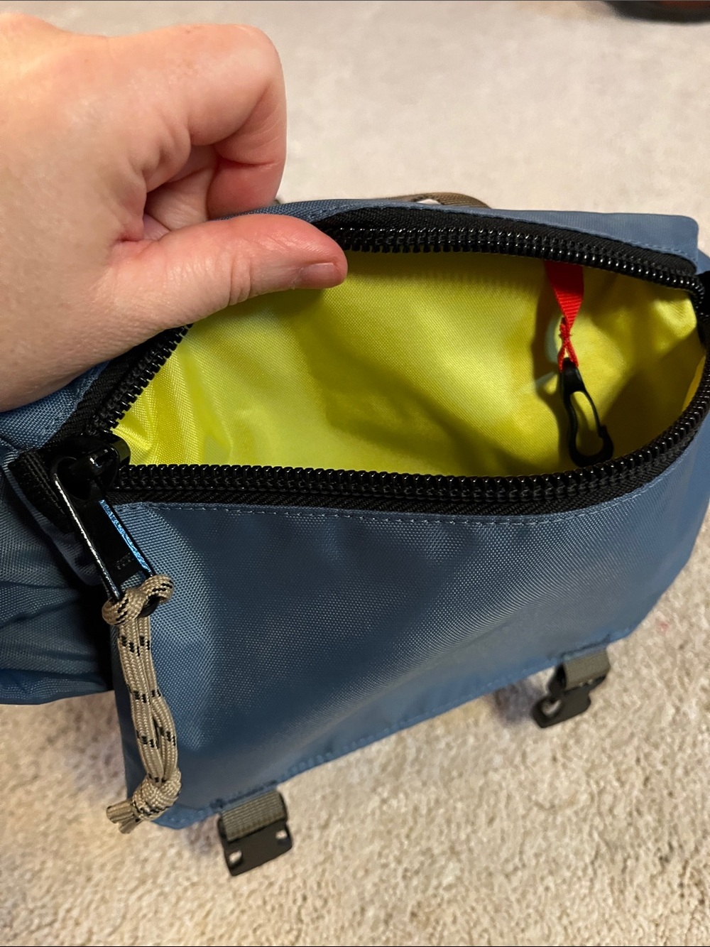 Topo Designs Mini Rover Navy and Teal Backpack - Picture 8 of 8